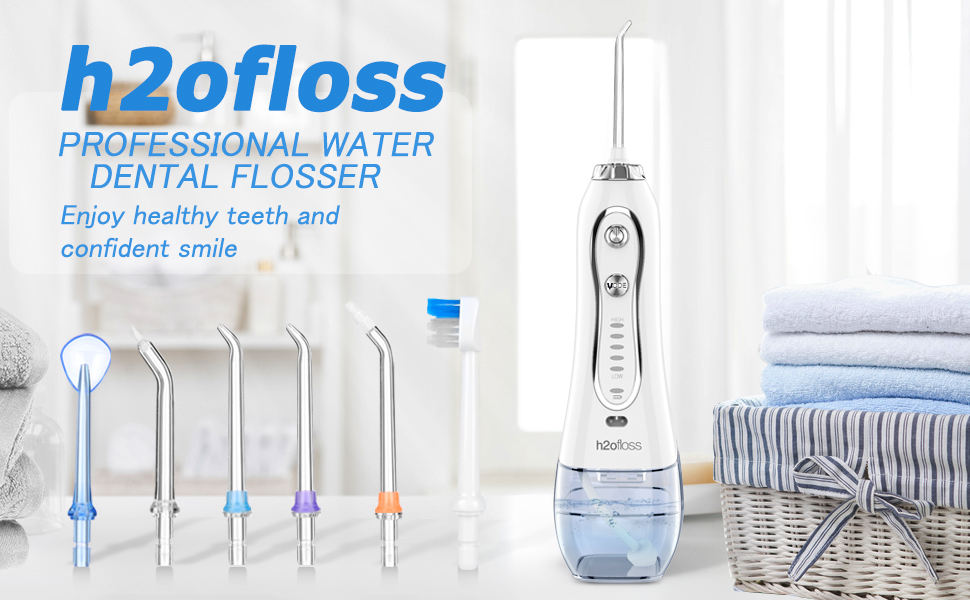 H2Ofloss USB Rechargeable Hot Sale Cordless Oral Irrigator 300ml