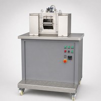 Machine de granulation de plastique de laboratoire, broyeur à deux rouleaux, mélangeur de composés plastiques recyclés, granulation, retraitement des déchets, test CE ISO