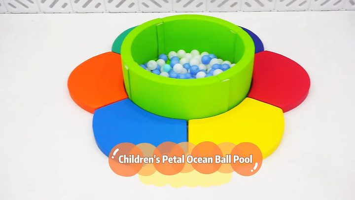 Kids Toy Soft Play Equipment Flower Ball Pit Set