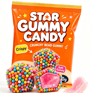 Gomitas Crujientes en Forma de Estrella con Sabor a Frutas Mixtas, Halal, Golosinas Masticables, Venta al por Mayor - Product Image 5