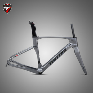Cadre de vélo de route en fibre de carbone <span class=keywords><strong>TWITTER</strong></span> Gravel Famre V3, frein à disque + fourche + tige de selle et vis cachées + jeux de roulements à axe traversant avant/arrière - Product Image 3