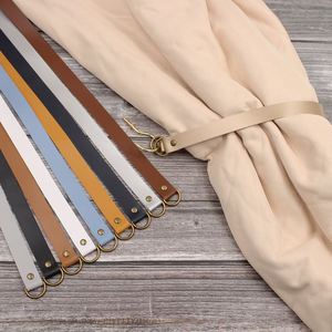 Durable <b>Curtain</b> Tie Faux Leather <b>Curtain</b> Bandage for Decoration Colorful Drapery Holder <b>with</b> Metal <b>Hook</b> for <b>Curtain</b> Accessories - Product Image 2