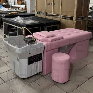 Lavabo para Spa Capilar Japonés Cama de Champú Sin Plomería Silla de Lavado para Salón de Belleza Cama de Champú Portátil Moderna Equipo de Spa Capilar - Product Image 5