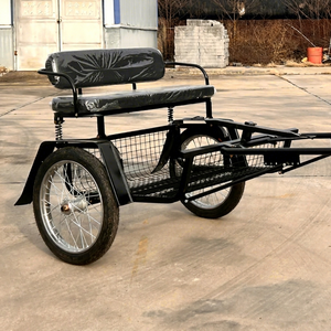 Top-Selling Marathon Training Pony Carriage with Q235B Steel Frame Soft Leather Seats for 1-2 Persons-Modern Touring <b>Cart</b> - Product Image 1