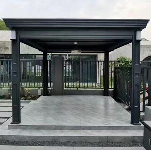 Pérgola Motorizada con Techo de Láminas Ajustables y Diseño Impermeable para Uso en Exteriores, Pérgola Eléctrica, Gazebo - Product Image 5