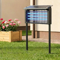 Lampe anti-moustiques électrique solaire pour extérieur, grande surface, efficace, pour jardin, ferme, parc, usage commercial