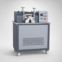 Machine de granulation de plastique, laboratoire, broyeur à deux rouleaux, mélangeur de composés plastiques recyclés, granulation, retraitement des déchets, test, CE ISO OEM
