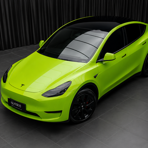 Film Vinyle Adhésif pour Voiture Vert Pomme Effet Miroir PET avec Technologie Air Release 1.52x15m 7.5mil Auto-Réparant Rouleau Automobile Film Changeant de Couleur - Product Image 1