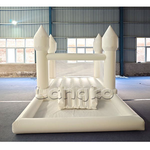 บ้านเป่าลม PVC บ้านเด้งสีขาวขนาดเล็ก8x8 - Product Image 5