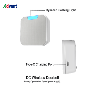 <span class=keywords><strong>Timbre</strong></span> de Puerta de Estilo Moderno OEM ODM de Fábrica, Campanilla de Puerta DC <span class=keywords><strong>con</strong></span> Botón Cinético, Resistente al Agua IP65 - Product Image 6