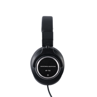 Headphone Studio Premium dengan Bantalan Telinga, Driver 50mm, Colokan 3.5mm/6.35mm, Headset Stereo Berkabel untuk DJ, Headphone Studio Rekaman
