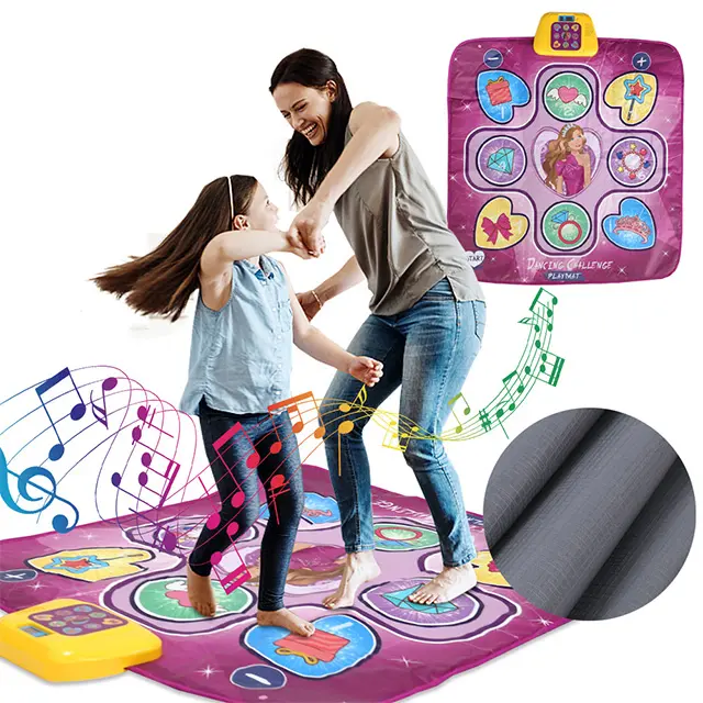 Dance Mixer แผ่นปูเล่นตามจังหวะ,แผ่นปูสำหรับเต้นเล่นเกมสามารถปรับระดับเสียงได้เสื่อสำหรับเต้นเพลงในตัวของขวัญสำหรับเด็ก