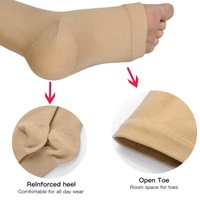 Bas de contention grande taille 3XL et 4XL, chaussettes orthopédiques à bout ouvert, bas mi-cuisses pour varices
