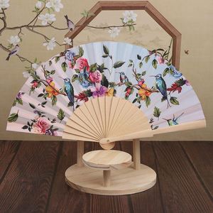 Wooden Painted <b>Hand</b> <b>Fan</b> with Bamboo Lining Classic Design - Product Image 6
