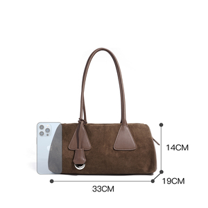 <span class=keywords><strong>Sac</strong></span> fourre-tout Boston chic en cuir suédé grande capacité, <span class=keywords><strong>sac</strong></span> <span class=keywords><strong>à</strong></span> bandoulière rétro surdimensionné, <span class=keywords><strong>sac</strong></span> <span class=keywords><strong>à</strong></span> <span class=keywords><strong>main</strong></span> esthétique en cuir de vachette, sacoche polyvalente pour le quotidien - Product Image 5
