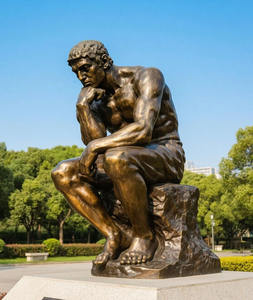 Estatua de Bronce de Hans Christian de Tamaño Real para Exteriores, <span class=keywords><strong>en</strong></span> Postura Sentada, Personalizada - Product Image 4