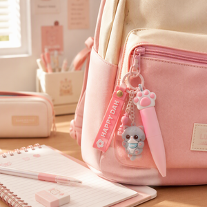 Stylo porte-clés KUKI, <span class=keywords><strong>chat</strong></span> mignon, cadeau créatif <span class=keywords><strong>pour</strong></span> étudiants, papeterie de dessin animé - Product Image 6
