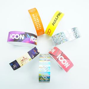 Bracelet événementiel VIP jetable en Tyvek, personnalisé, imperméable, résistant aux déchirures, écologique, avec code QR couleur, pour usine d'impression - Product Image 5