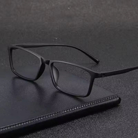 Lunettes carrées modernes Fullwosing avec monture Tr90 pour adultes myopes -0,50 à -6,00, confortables et unisexes (motif floral uni/à rayures)