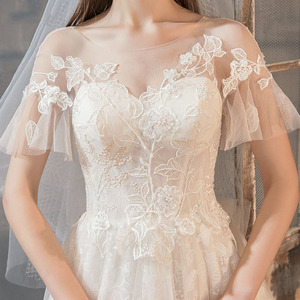 2025 nuova sposa piccola sposa dimagrante abito da sogno Super fata abiti da sposa - Product Image 4