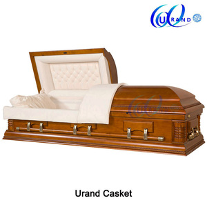 Оптовая продажа, самая дешевая цена, гробы из ротанга с деревянным каркасом, бесплатные гробы и шкатулка для похорон - Product Image 2