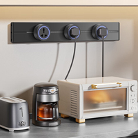 KLASS Smart Rail Prises Modulaires sur Rail – Excellent Prix – Prises Murales Mobiles en Acier Inoxydable (UK/US) – 13A