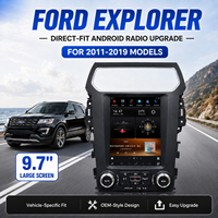 Autoradio Android 9,7 pouces à écran tactile avec GPS, WiFi et Bluetooth, compatible avec Ford Explorer 2011-2019