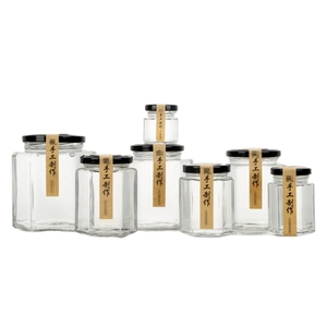 Bán Buôn 6 <span class=keywords><strong>Oz</strong></span> 16Oz 500Ml 280Ml Rõ Ràng Rỗng Hexagon Lọ Thủy Tinh 1.5 <span class=keywords><strong>Oz</strong></span> <span class=keywords><strong>2</strong></span> <span class=keywords><strong>Oz</strong></span> Mini Mật Ong Lọ <span class=keywords><strong>Mason</strong></span> Lọ Có Nắp Đậy Cho Mứt - Product Image 4