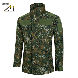 A-1 Men's <b>Camo</b> Trench <b>Jacket</b> Quick Dry Breathable Hooded Outdoor Hiking Fishing Camping Work Uniform - Product Image 3