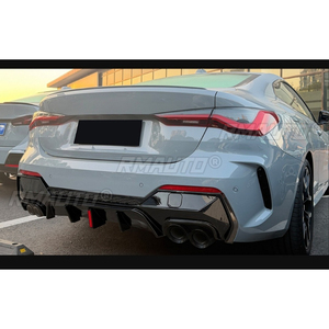 สปอยเลอร์กันชนหลังรถยนต์ ชิ้นส่วนตกแต่งสำหรับ BMW ซีรีส์ 4 G22 G23 คูเป้ M Sport 2020+ ฝาครอบป้องกันกันชน - Product Image 4