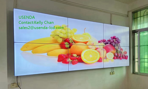 จอแสดงผลวิดีโอวอลล์แบบสัมผัสขนาด 55 นิ้ว 4K UHD IP65 พร้อมขอบจอแคบพิเศษ รองรับการแสดงภาพเคลื่อนไหวผ่านพอร์ต DP สำหรับร้านค้าปลีก - Product Image 2