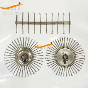 Soportes de <span class=keywords><strong>titanio</strong></span> puro Gr2 personalizados para anodizado, colgadores en forma de estrella para pulido electrolítico con óxido de aluminio - Product Image 2