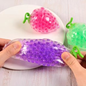 CHENXI Hot Selling Water Beads Stress <b>Balls</b> Cute Strawberry <b>Squeeze</b> Fidget Toys 6.5x9.5cm for Children Ages 8+ Antistress - Product Image 5