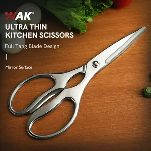 Ultra-Thin Exquisite Mirror Design Stainless Steel Kitchen Scissors for Home Kitchen Use Ultimate Cutting Tool for Vegetables