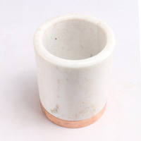Seau à vin isotherme de luxe en marbre naturel oriental, support à vin portable moderne pour vin rouge, idéal pour bars et hôtels