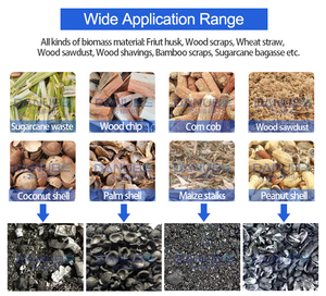 Four de carbonisation rotatif continu, ligne de production de charbon de bois, machine à fabriquer du charbon de bois - Product Image 6