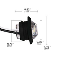 Feux de position latéraux LED 12V 24V Auto DRL Blanc Rouge Jaune pour remorques, feux de signalisation latéraux, feux arrière, accessoires pour camions