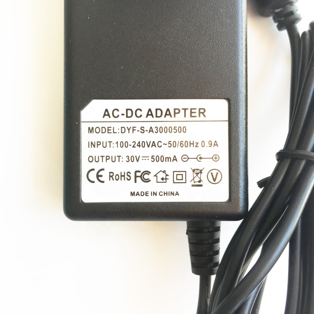 Bosch用30V 500MAコードレス掃除機ウォールチャージャーACアダプター
