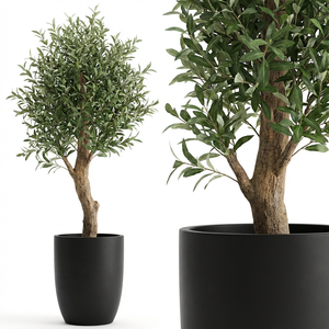 <span class=keywords><strong>Olivo</strong></span> Artificial Realista de Primera Calidad de 2.4 Metros, Planta Mediterránea Artificial Grande, Tronco de Madera Natural, Decoración de Lujo para el Hogar y Hoteles - Product Image 4