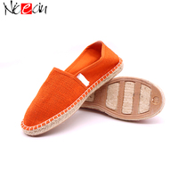 Nicecin plate-forme femmes semelles Femme personnalisé dames toile Espadrille à la main fille Espadrilles