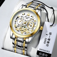 Montre Homme Creuse pour le Commerce International, Étanche, Lumineuse, avec Calendrier