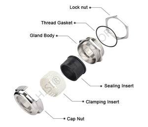 מוכן ספינה M10 * 1.5 נירוסטה כבל בלוטות מיני גודל M סוג מתכת חשמל כבל מחברים עמיד למים IP68/IP69 - Product Image 4