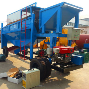 10-20TPH Kleiner mittlerer Fluss sand Graval Rock Ore Mining Alluvial Gold Trommel Screen Equipment - Product Image 6