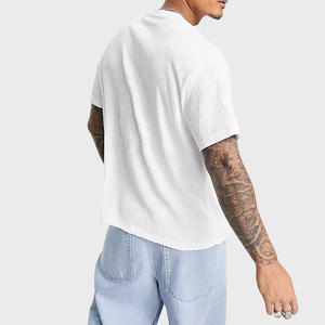 T-shirts Streetwear à épaules tombantes, 220 g/m², en coton 100% de qualité supérieure, coupe ample et oversize, unis et décontractés - Product Image 2