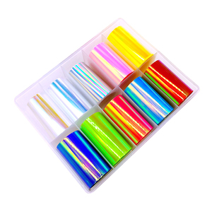 Nuevas Pegatinas de Uñas Brillantes 2D con Logotipo Personalizado, Lámina de Transferencia de 4x100cm para Decoración de Uñas, Pegatinas de Arte de Uñas Delgadas No Tóxicas - Product Image 2