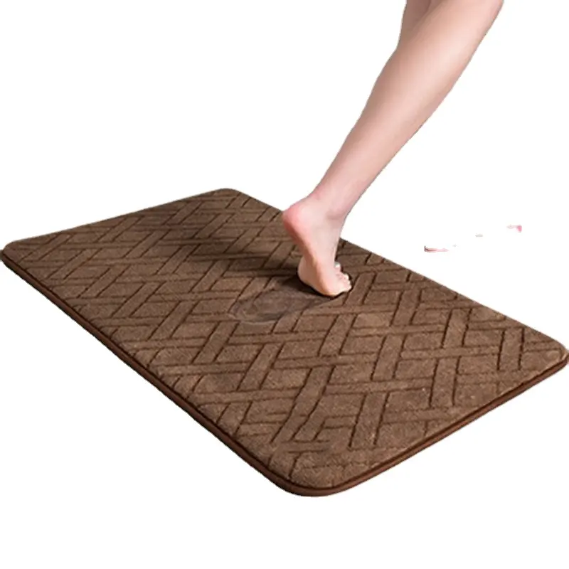 New product ideas 2021 waterproof anti slippery hotel shower bathroom rug anti slip foot bath mat