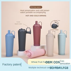 2025 New Fashion 830ml Large Capacity Portable Thermos Cup with Magnetic Handle Large Hole Vacuum Pearl Cup Absorption Features - Product Image 3