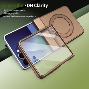 เคสโทรศัพท์แม่เหล็กแบบด้านขั้นสูงสำหรับ Samsung Z Flip 8 7 6 5 พร้อม 360 องศา °   ขาตั้งวงแหวนโลหะ ตัวป้องกันหน้าจอแบบกันกระแทก - Product Image 2