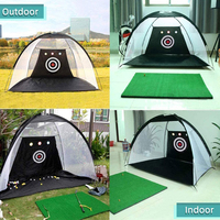 Harbour PGM-Redes de Golf para entrenamiento al aire libre, accesorio para practicar la conducción con estera