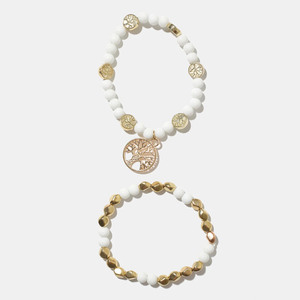 Nouveaux Bracelets Vintage 2026 en Acrylique Coloré avec Perles pour Femmes, Bracelets Pendentifs Arbre de Vie en Alliage - Product Image 4